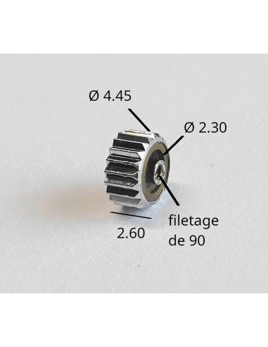 MONTRE COURONNE REMONTOIR ACIER CHROMÉ