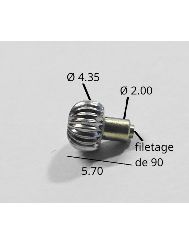 MONTRE COURONNE REMONTOIR PALLADIUM AVEC TUBE VISSÉ