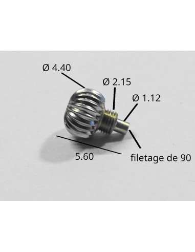 MONTRE COURONNE REMONTOIR PALLADIUM AVEC TUBE VISSÉ