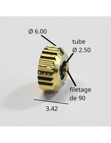 MONTRE COURONNE REMONTOIR PLAQUÉE OR ÉTANCHE