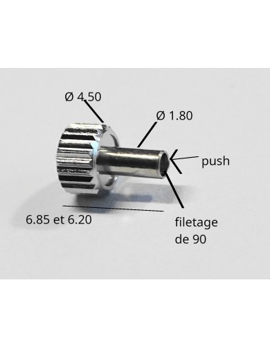 MONTRE COURONNE REMONTOIR TUBE RESSORT STOP