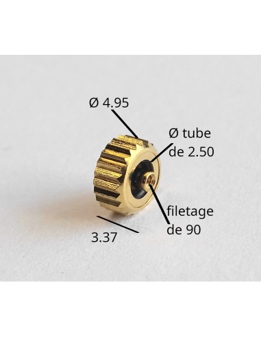 MONTRE COURONNE REMONTOIR ÉTANCHE PLAQUÉE JAUNE