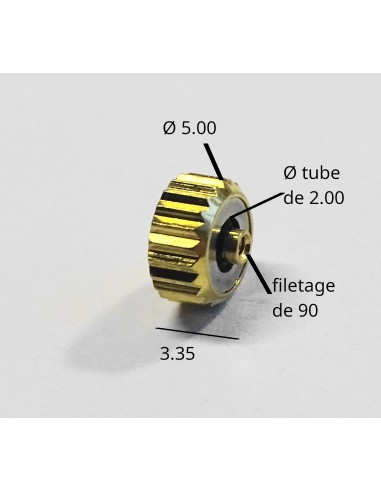 MONTRE COURONNE REMONTOIR ÉTANCHE PLAQUÉE JAUNE