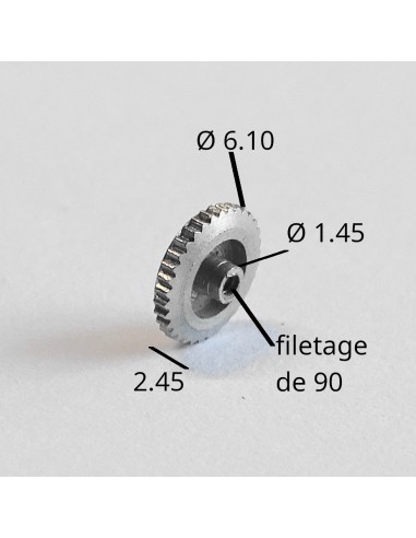 MONTRE COURONNE REMONTOIR ACIER CHROMÉ