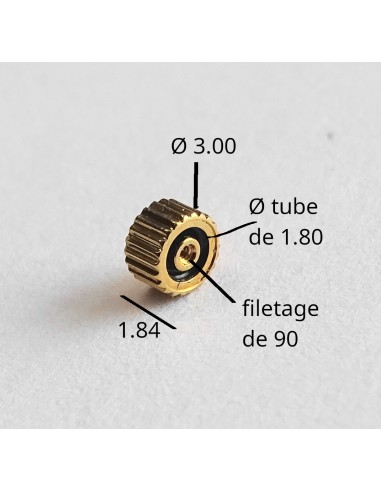 MONTRE COURONNE REMONTOIR ÉTANCHE PLAQUÉE JAUNE