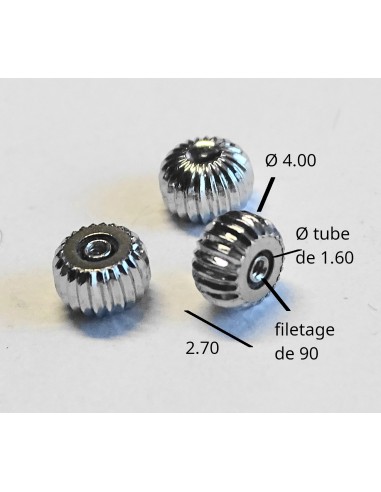 MONTRE UNE COURONNE REMONTOIR ÉTANCHE ACIER CHROMÉ