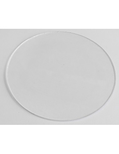 VERRE PLAT MINÉRAL RÉVEIL PENDULE DIAMÈTRE 11.5 CM ÉPAISSEUR 1.85 MM