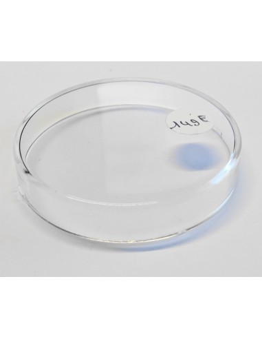 VERRE PLAT ACRYLIQUE RÉVEIL PENDULE ROND 6.5 CM HAUTEUR 1.2 CM